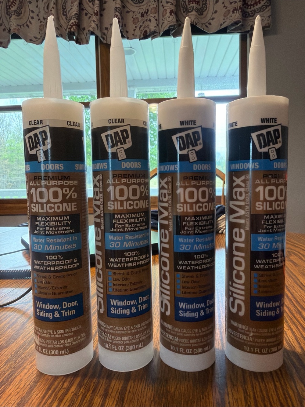 SiliconeMax 100% Silicone Sealant - Clear and White